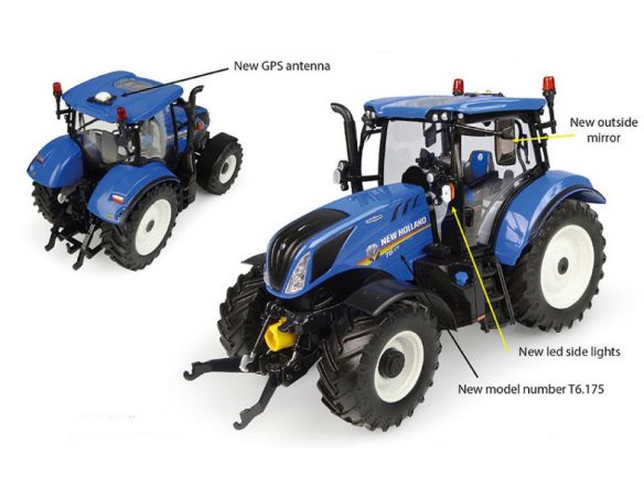 UNIVERSAL HOBBIES UH6361 NEW HOLLAND T6.175 DYNAMIC COMMAND 1:32 Modellino