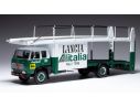 IXO MODEL TRU038 FIAT 673 RACING LANCIA ALITALIA TRANSPORTER 1976 GREEN/WHITE 1:43 Modellino