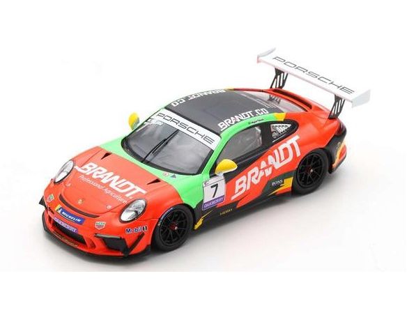 SPARK MODEL S8508 PORSCHE 911 GT3 CUP N.7 CARRERA CUP BRASIL CHAMPION 2021 MIGUEL PALUDO Modellino