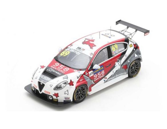 SPARK MODEL S8971 ALFA ROMEO GIULIETTA TCR N.69 WINNER RACE 1 WTCR 2020 ARAGON J.K.VERNAY Modellino