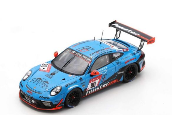 SPARK MODEL SG769 PORSCHE 911 GT3 N.80 WINNER SP 7 24 H NURBURGRING 2021 BERG-MIES-WEHRMAN Modellino