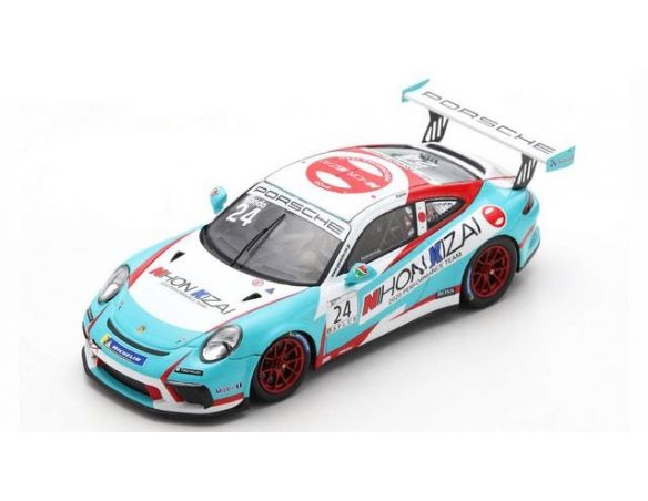 SPARK MODEL SJ099 PORSCHE 911 GT3 VUP N.24 CARRERA CUP JAPAN 2020 TSUBASA KONDO 1:43 Modellino