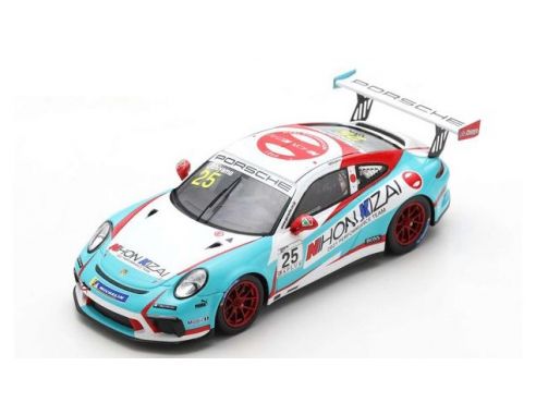 SPARK MODEL SJ101 PORSCHE 911 GT3 CUP N.8 CARRERA CUP JAPAN PRO-AM CHAMPION 2021 K.UCHIYAM Modellino