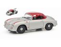 SCHUCO SH450031700 PORSCHE 356 OUTLAW SPIDER CLOSED HAR TOP 1952 SILVER-RED 1:18 Modellino