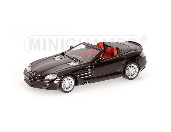 MINICHAMPS 640037130 MERCEDES SLR McLAREN ROADSTER 2008 BLACK Modellino