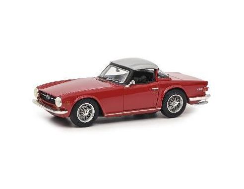 SCHUCO SH9129 TRIUMPH TR6 RED W/HARD TOP CLOSED 1:43 Modellino