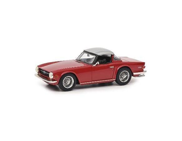 SCHUCO SH9129 TRIUMPH TR6 RED W/HARD TOP CLOSED 1:43 Modellino