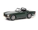 SCHUCO SH9130 TRIUMPH TR6 GREEN W/HARD TOP OPEN 1:43 Modellino