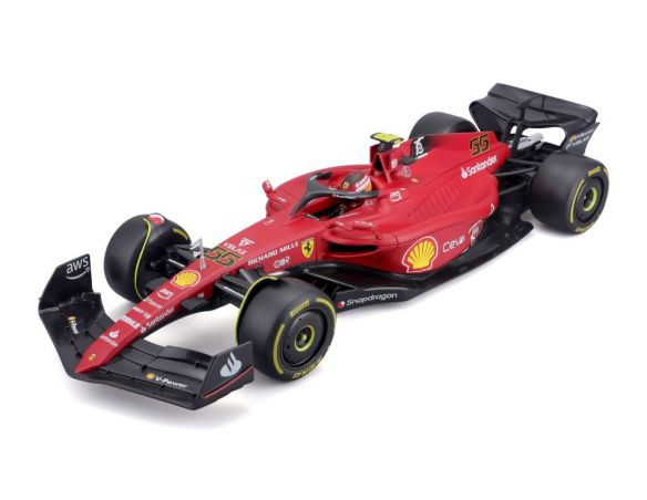 BBURAGO BU16811S FERRARI F1-75 N.55 2022 C.SAINZ 1:18 Modellino