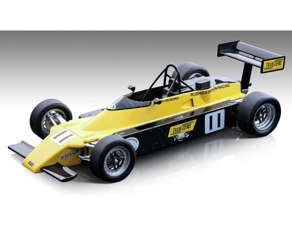 TECNOMODEL TMD18263A VAN DIEMEN RF82 BRITISH FORMULA FORD 2000 WINN.SILVERS.1982 A.SENNA 1:18 Modellino