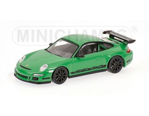 MINICHAMPS 640066000 PORSCHE 911 GT3 RS 2006 GREEN Modellino