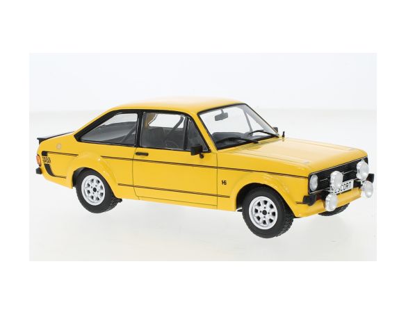 WHITEBOX WB124129 FORD ESCORT MKII 1600 SPORT YELLOW 1:24 Modellino
