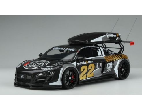 GT SPIRIT GT386 AUDI R8 GUMBALL BLACK 1:18 Modellino