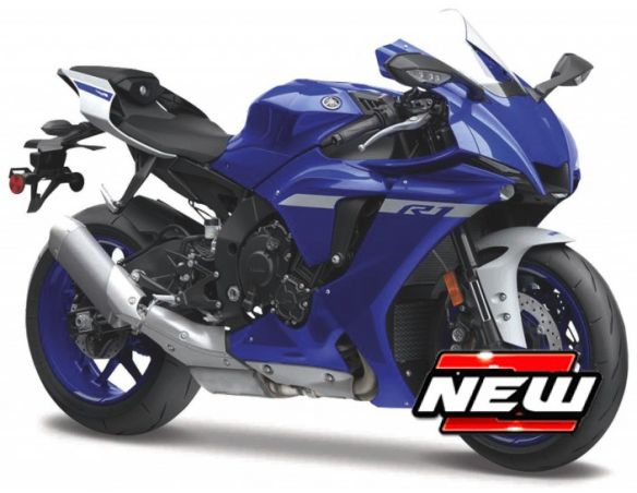 MAISTO MI21847 YAMAHA YZF-R1 2021 BLUE 1:12 Modellino