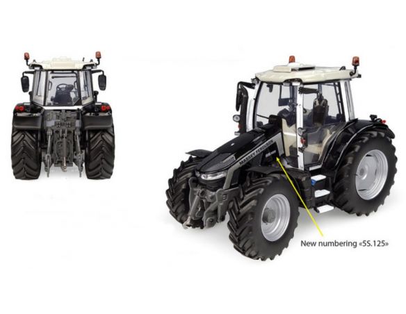 UNIVERSAL HOBBIES UH6451 TRATTORE MASSEY FERGUSON 5S.125 BLACK EDITION 1:32 Modellino