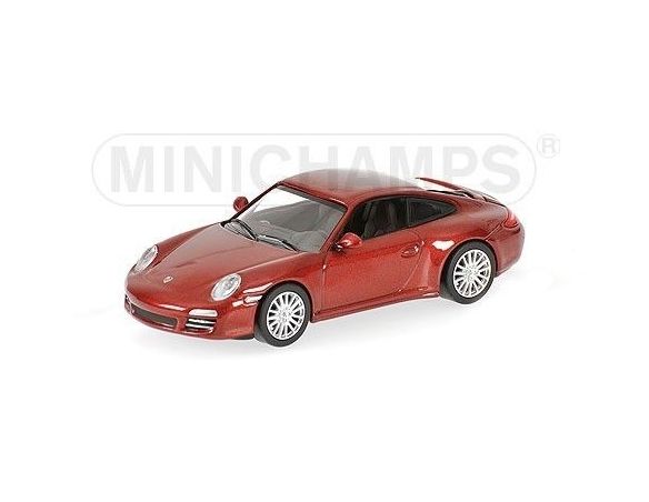 Minichamps PM640066460 PORSCHE 911 CARRERA 4S 2008 RED 1:64 Modellino