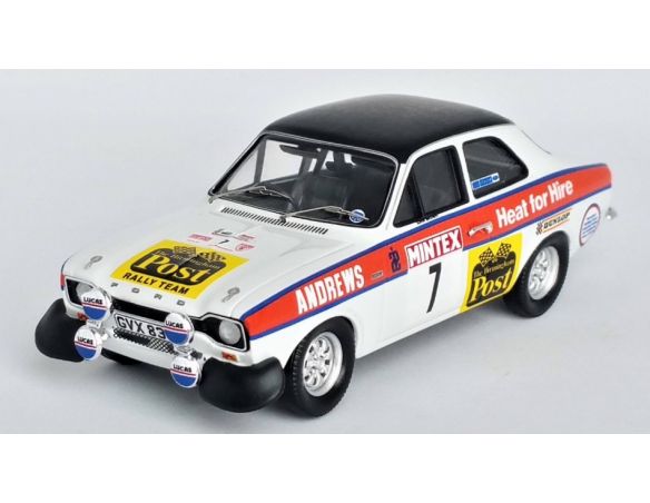 TROFEU TFRRUK86 FORD ESCORT MK1 RS2000 10th MINTEX RALLY 1975 BROOKES/BROWN 1:43 Modellino