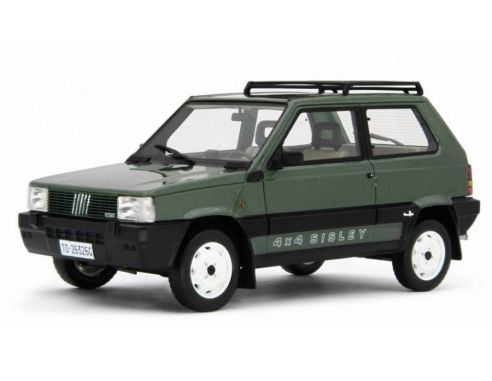 LAUDO RACING LM144B FIAT PANDA SISLEY 4X4 1987 MET.GREEN 1:18 Modellino