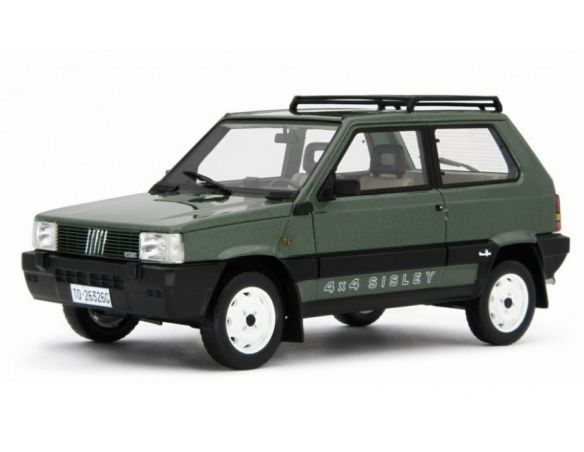 LAUDO RACING LM144B FIAT PANDA SISLEY 4X4 1987 MET.GREEN 1:18 Modellino