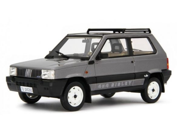 LAUDO RACING LM144C FIAT PANDA SISLEY 4X4 1987 MET.GREY 1:18 Modellino
