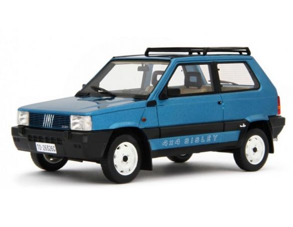 LAUDO RACING LM144D FIAT PANDA SISLEY 4X4 1987 MET.BLUE 1:18 Modellino