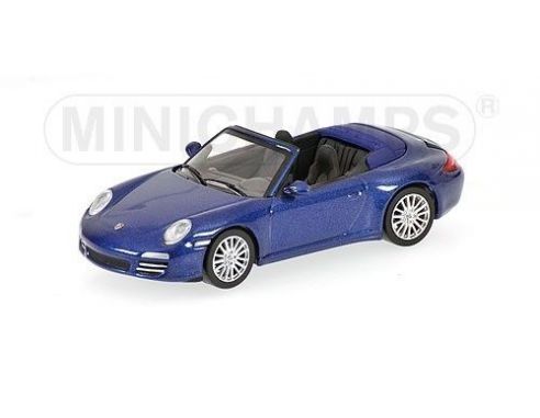 Minichamps PM640066470 PORSCHE 911 CARRERA 4S '08 BLUE 1:64 Modellino