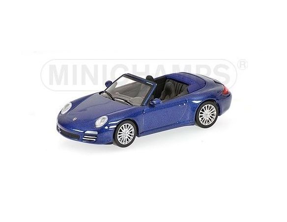 Minichamps PM640066470 PORSCHE 911 CARRERA 4S '08 BLUE 1:64 Modellino