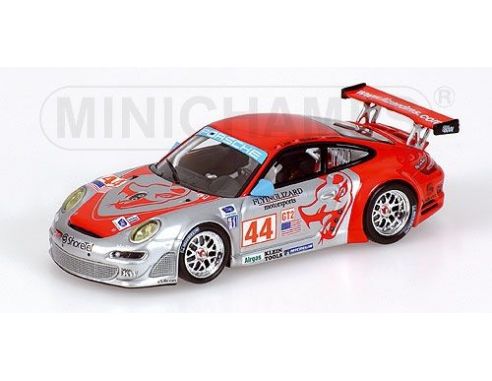 MINICHAMPS 640076444 PORSCHE 911 GT3 RSR LAW LONG BEACH GP 2007 Modellino