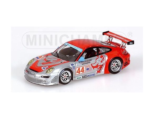 MINICHAMPS 640076444 PORSCHE 911 GT3 RSR LAW LONG BEACH GP 2007 Modellino