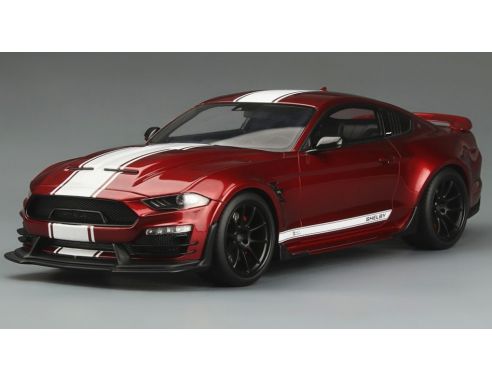 GT SPIRIT GT397 FORD SHELBY MUSTANG SUPER SNAKE DARK RED/WHITE 1:18 Modellino