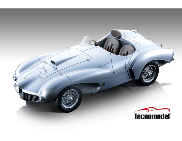 TECNOMODEL TMD18209B FERRARI 166 MM ABARTH PRESS VERSION 1953 MET.SILVER 1:18 Modellino