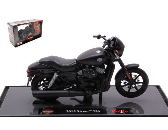 MAISTO MI16946 HARLEY DAVIDSON STREET 750 2015 MATT BLACK 1:18 Modellino