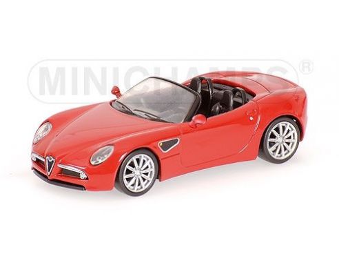 MINICHAMPS 640120530 ALFA ROMEO 8C SPIDER 2007 RED Modellino