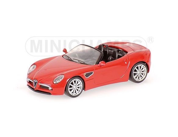 MINICHAMPS 640120530 ALFA ROMEO 8C SPIDER 2007 RED Modellino