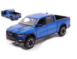 MOTORMAX MTM79358B RAM 1500 REBEL CREW CAB 2019 BLUE 1:27 Modellino