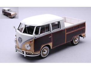 MOTORMAX MTM79560BN VW TYPE 2 (T1) PICK UP BROWN 1:24 Modellino