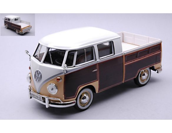 MOTORMAX MTM79560BN VW TYPE 2 (T1) PICK UP BROWN 1:24 Modellino