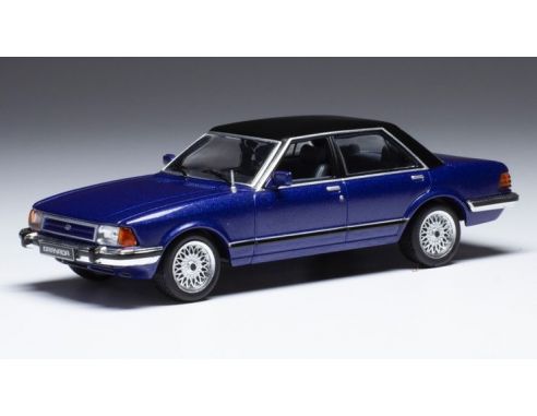IXO MODEL CLC451 FORD GRANADA MK II 2.8 GL 1982 MET.BLUE/BLACK 1:43 Modellino