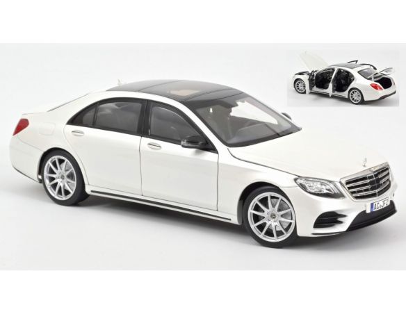 NOREV NV183792 MERCEDES S-CLASS AMG LINE 2018 WHITE METALLIC 1:18 Modellino