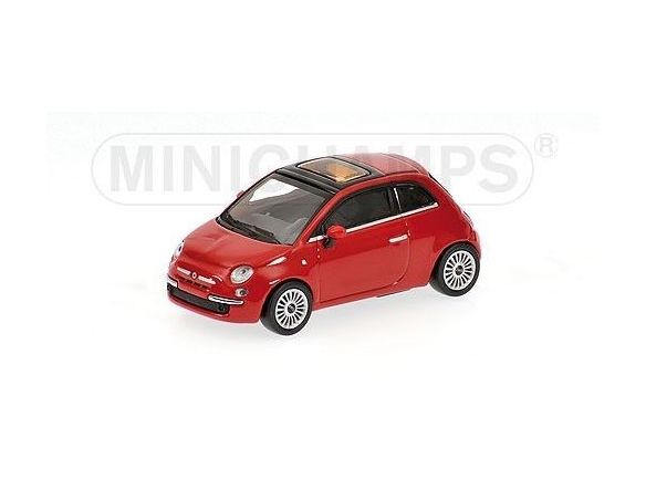 MINICHAMPS 640121700 FIAT 500 RED 2007 Modellino