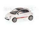 MINICHAMPS 640121702 FIAT 500 ABARTH WHITE 2007 Modellino