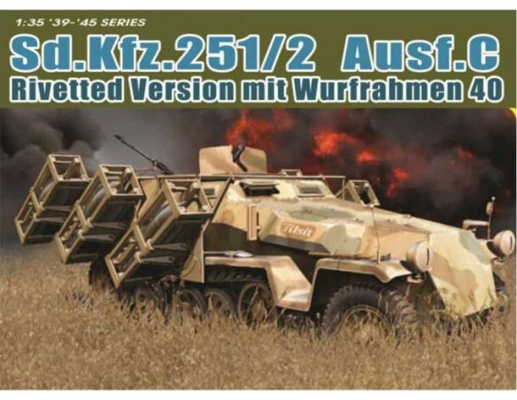 DRAGON D6966 SD.KFZ.251/1 AUSF.C RIVETTED VERSION KIT 1:35 Modellino