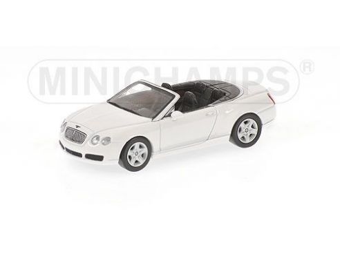 MINICHAMPS 640139030 BENTLEY CONTINENTAL GTC 2007 WHITE Modellino