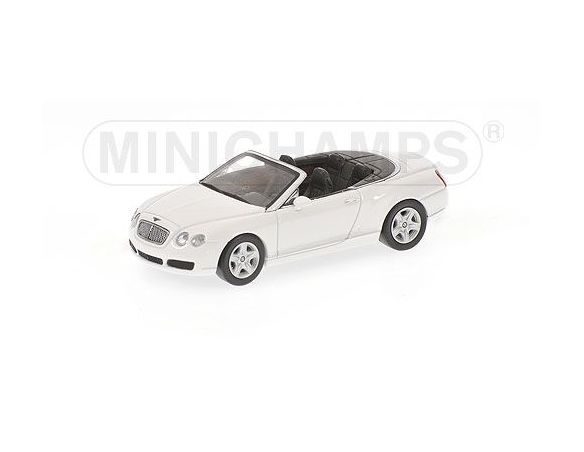 MINICHAMPS 640139030 BENTLEY CONTINENTAL GTC 2007 WHITE Modellino