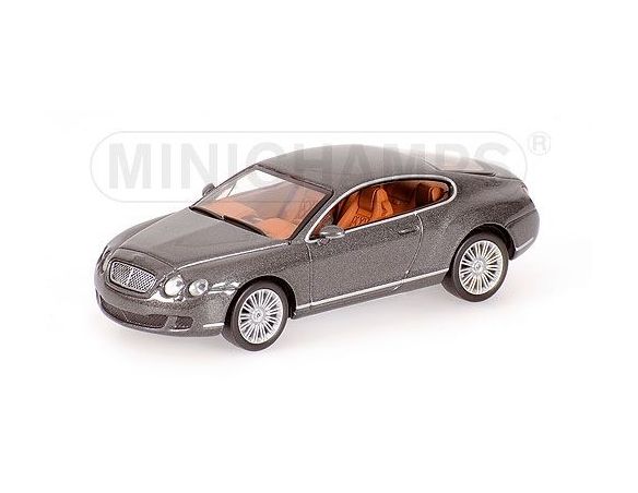 MINICHAMPS 640139600 BENTLEY CONTINENTAL GT 2008 GREY METALLIC Modellino