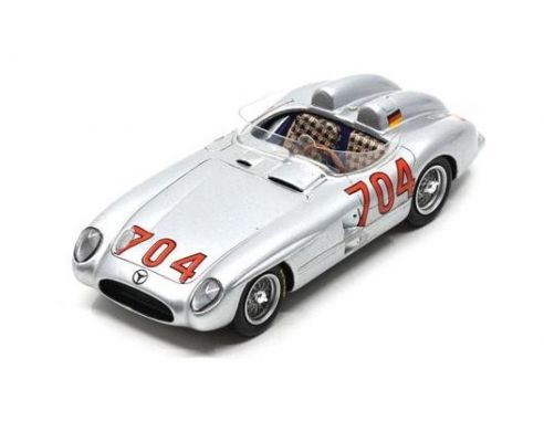 SPARK MODEL S5892 MERCEDES 300 SLR N.704 MM 1955 H.HERMANN-H.EGER 1:43 Modellino