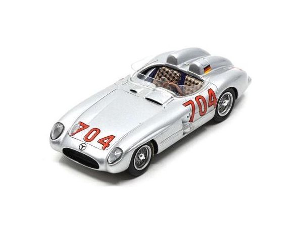 SPARK MODEL S5892 MERCEDES 300 SLR N.704 MM 1955 H.HERMANN-H.EGER 1:43 Modellino