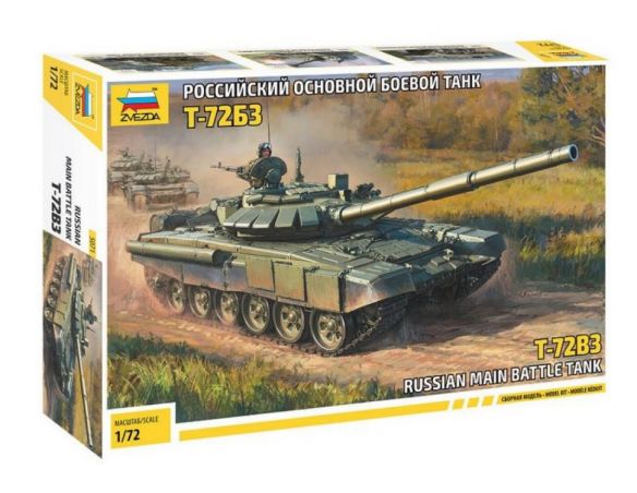 ZVEZDA Z5071 T-72 B3 MAIN BATTLE TANK KIT 1:72 Modellino