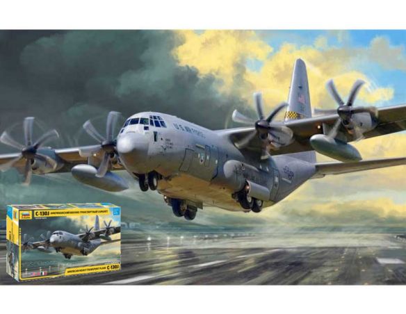 ZVEZDA Z7325 C-130 J HERCULES KIT 1:72 Modellino