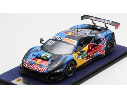 LOOKSMART LS18RC017 FERRARI 488 GT3 EVO N.30 RED BULL AF CORSE DTM 2021 L.LAWSON 1:18 Modellino